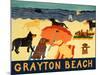 Ocean Ave Grayton Beach-Stephen Huneck-Mounted Giclee Print