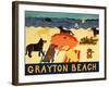 Ocean Ave Grayton Beach-Stephen Huneck-Framed Giclee Print