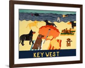 Ocean Ave Key West-Stephen Huneck-Framed Giclee Print