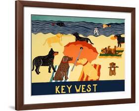 Ocean Ave Key West-Stephen Huneck-Framed Giclee Print