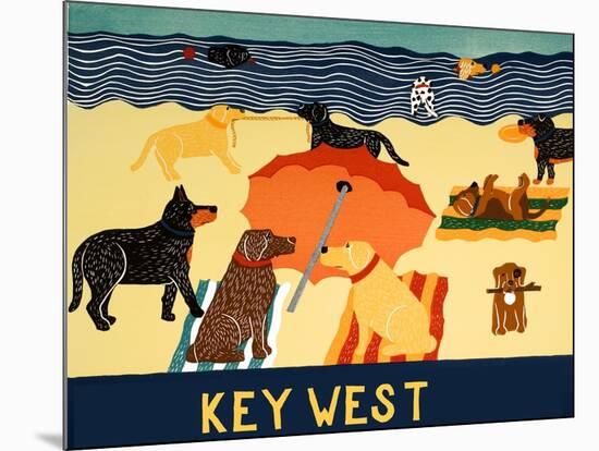 Ocean Ave Key West-Stephen Huneck-Mounted Giclee Print