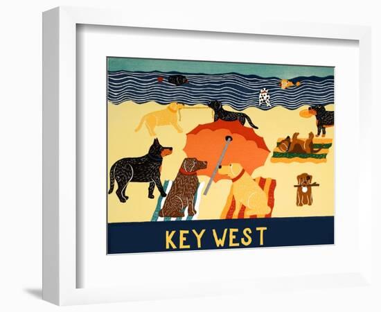 Ocean Ave Key West-Stephen Huneck-Framed Giclee Print