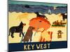 Ocean Ave Key West-Stephen Huneck-Mounted Premium Giclee Print