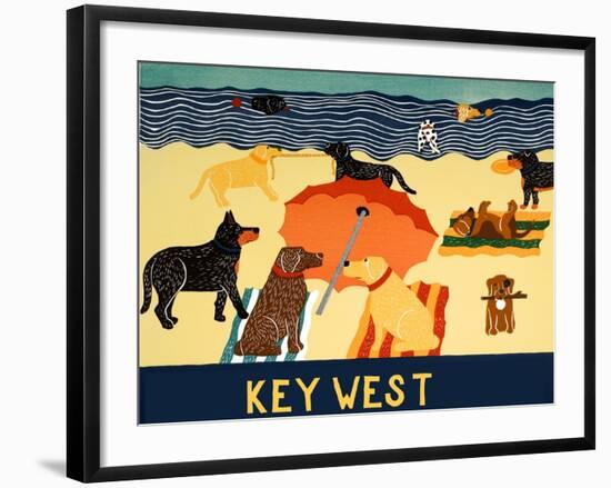 Ocean Ave Key West-Stephen Huneck-Framed Giclee Print