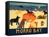Ocean Ave Morro Bay-Stephen Huneck-Framed Stretched Canvas