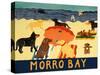 Ocean Ave Morro Bay-Stephen Huneck-Stretched Canvas