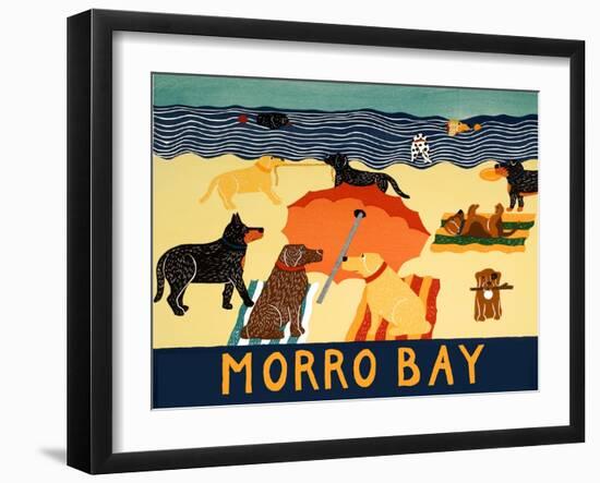 Ocean Ave Morro Bay-Stephen Huneck-Framed Giclee Print