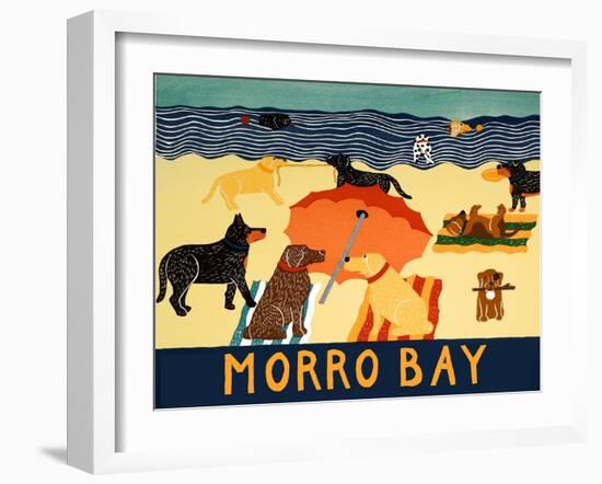 Ocean Ave Morro Bay-Stephen Huneck-Framed Giclee Print