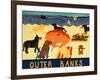 Ocean Ave Outer Banks-Stephen Huneck-Framed Giclee Print