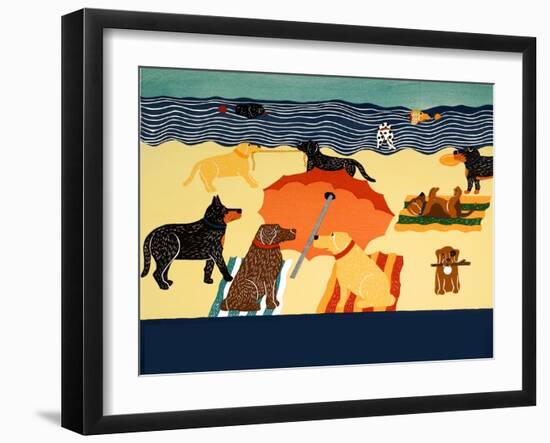 Ocean Ave Template-Stephen Huneck-Framed Giclee Print