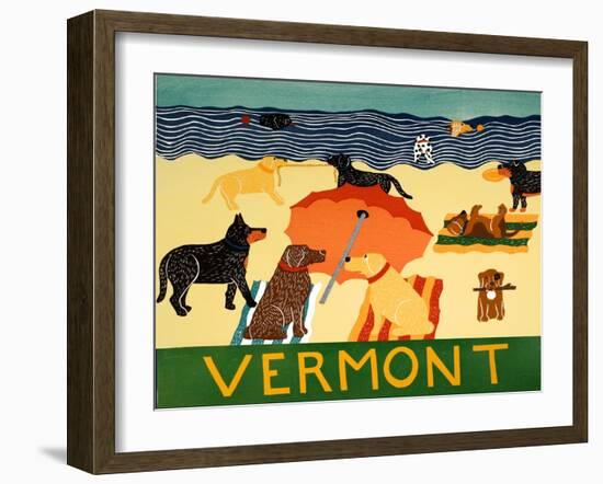 Ocean Ave Vermont-Stephen Huneck-Framed Giclee Print