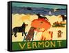 Ocean Ave Vermont-Stephen Huneck-Framed Stretched Canvas