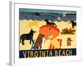 Ocean Ave Virginia Beach-Stephen Huneck-Framed Giclee Print