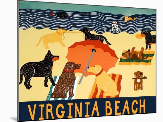 Ocean Ave Virginia Beach-Stephen Huneck-Mounted Giclee Print