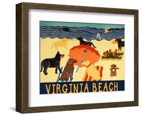 Ocean Ave Virginia Beach-Stephen Huneck-Framed Giclee Print