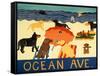 Ocean Ave-Stephen Huneck-Framed Stretched Canvas