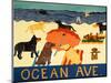 Ocean Ave-Stephen Huneck-Mounted Premium Giclee Print