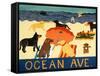 Ocean Ave-Stephen Huneck-Framed Stretched Canvas