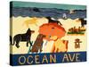 Ocean Ave-Stephen Huneck-Stretched Canvas