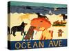 Ocean Ave-Stephen Huneck-Stretched Canvas