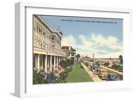 Ocean Avenue, Daytona Beach, Florida-null-Framed Art Print