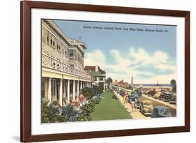 Ocean Avenue, Daytona Beach, Florida-null-Framed Premium Giclee Print