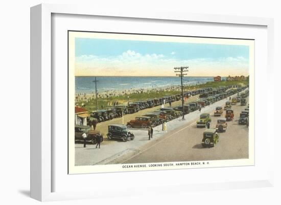 Ocean Avenue, Hampton Beach, New Hampshire-null-Framed Art Print