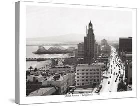 Ocean Avenue, Long Beach, 1940-null-Stretched Canvas