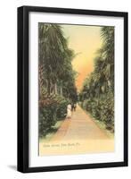 Ocean Avenue, Palm Beach, Florida-null-Framed Art Print