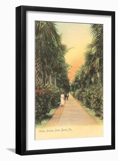 Ocean Avenue, Palm Beach, Florida-null-Framed Art Print