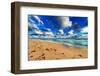 Ocean, Beach and Sky on the Sandy Beach-tereh-Framed Photographic Print