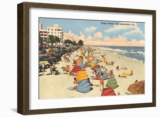 Ocean Beach, Ft. Lauderdale, Florida-null-Framed Art Print