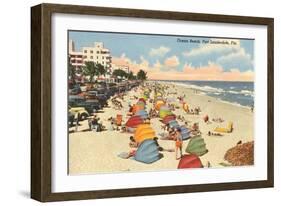 Ocean Beach, Ft. Lauderdale, Florida-null-Framed Art Print