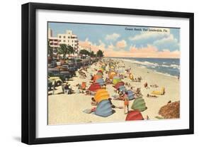 Ocean Beach, Ft. Lauderdale, Florida-null-Framed Art Print