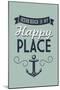 Ocean Beach, New Jersey - Ocean Beach Is My Happy Place (#1)-Lantern Press-Mounted Art Print