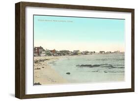 Ocean Beach, New London, Connecticut-null-Framed Art Print