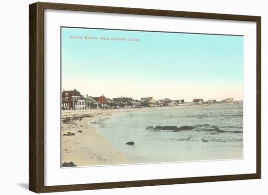 Ocean Beach, New London, Connecticut-null-Framed Art Print