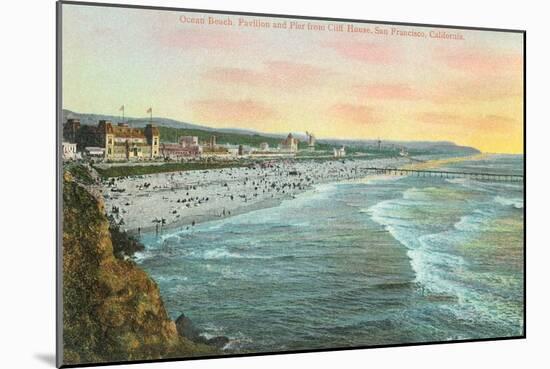 Ocean Beach, Pavilion, San Francisco, California-null-Mounted Art Print