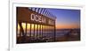 Ocean Beach Pier at Twilight, San Diego, Southern California, USA-Stuart Westmorland-Framed Photographic Print