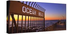 Ocean Beach Pier at Twilight, San Diego, Southern California, USA-Stuart Westmorland-Stretched Canvas