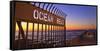 Ocean Beach Pier at Twilight, San Diego, Southern California, USA-Stuart Westmorland-Framed Stretched Canvas