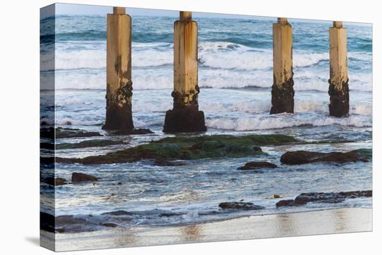 Ocean Beach Pier II-Lee Peterson-Stretched Canvas