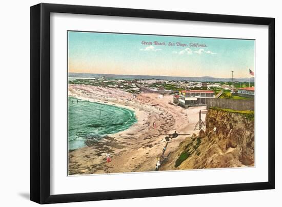 Ocean Beach, San Diego, California-null-Framed Art Print