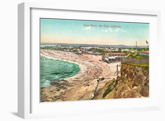 Ocean Beach, San Diego, California-null-Framed Art Print