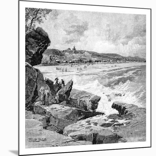 Ocean Beach, Sydney, New South Wales, Australia, 1886-Frederic B Schell-Mounted Giclee Print