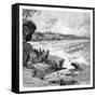 Ocean Beach, Sydney, New South Wales, Australia, 1886-Frederic B Schell-Framed Stretched Canvas