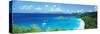 Ocean, Beach, Water, Trunk Bay, St. John, Virgin Islands, West Indies-null-Stretched Canvas