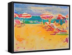 Ocean Beach-Peter Graham-Framed Stretched Canvas