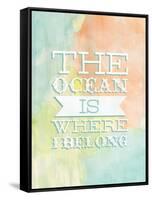 Ocean Belong-Ashley Sta Teresa-Framed Stretched Canvas