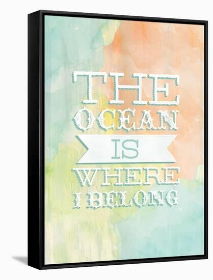 Ocean Belong-Ashley Sta Teresa-Framed Stretched Canvas